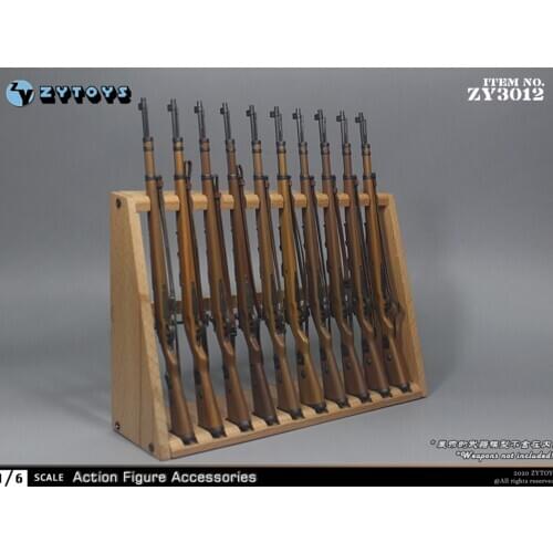 ZYTOYS ZY3012 1/6 scale wooden gun rack weapon rack scene model for 12 inch action figure accessories