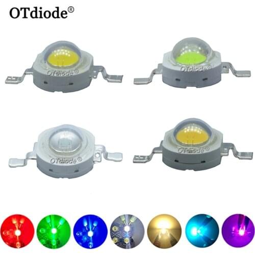 1000pcs High Power 1W 3W LED Chips Bulb Light SMD Warm White Cool Red Blue Yellow Green led Spotlight Epistar COB Diode Chip