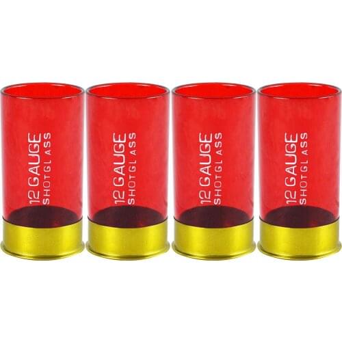 12 Gauge 50 Cal Shot Glass Set of 4