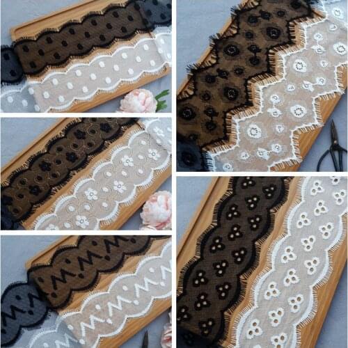 3M Bilateral Exquisite Mesh Eyelash Lace Fabric Diy Wedding Veil Dress Skirt Belt Accessories