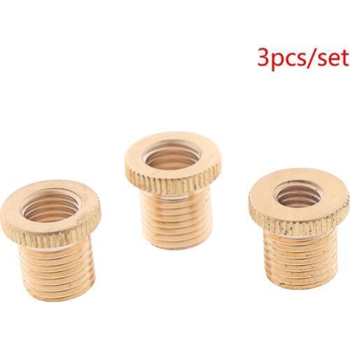 3pcs Gear Shift Knob Thread Adapter Nuts Insert M10x1.25 & M10x1.5 & M8*1.25 Kit