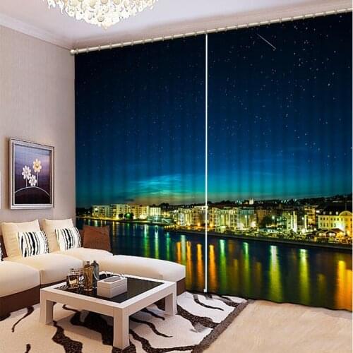 3D Printing Curtains Blackout Cortians Full Light Shading Bedroom Livng Room Curtains CL-026