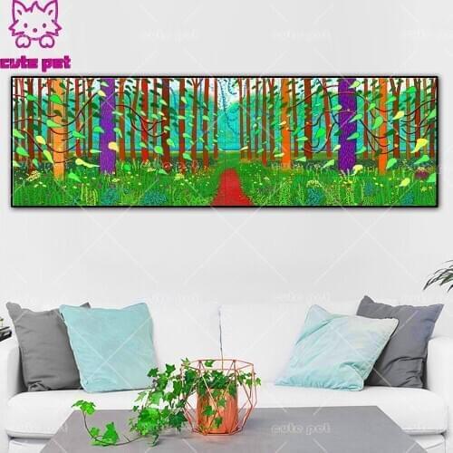 Diamond embroidery 3d Abstract forest diy diamond painting cross stitch mosaic5d full square round Drill rhinestones Decor large