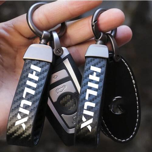 Car Accessories Key Chains Keychain Holder Key Ring Lanyard for Keys for Toyota Hilux Surf Vigo Revo 2017 2018 Car Styling
