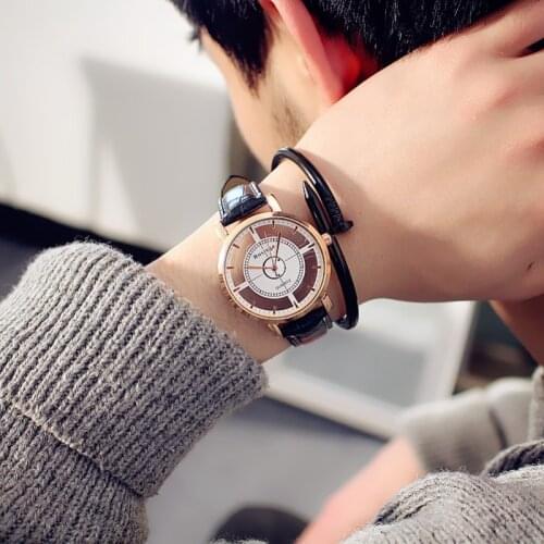 New Double-sided Hollow Fashion Men Watches Luxury Trend Quartz Watch for Men Women Dress Watch Retro Male Wristwatch Clock Gift