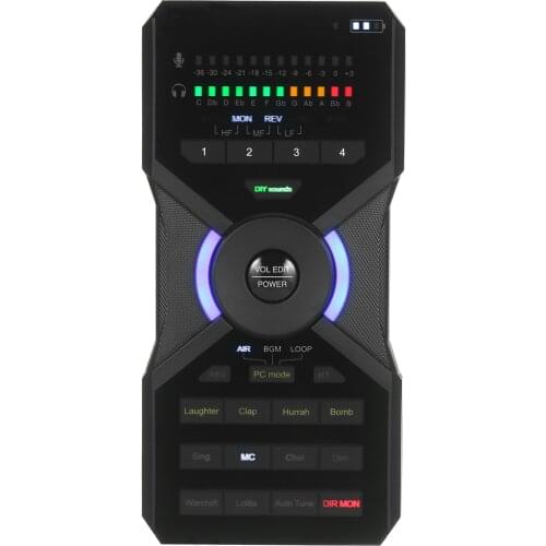 Digital OTG Sound Card Sound Mixer Board Wireless Connection for Live Streaming Music Recording Karaoke Singing Compatible