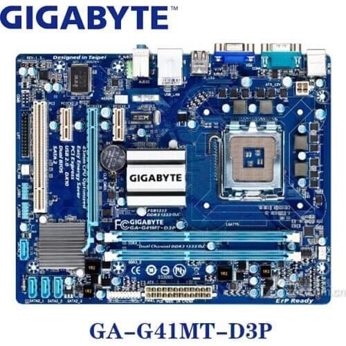 For Intel G41 Gigabyte GA-G41MT-D3P Motherboard LGA 775 DDR3 8GB G41MT-D3P Desktop Mainboard Micro ATX Systemboard VGA Used