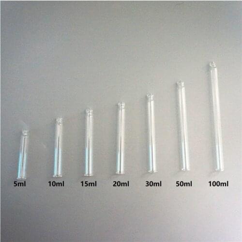 50-500pcs Wholesale Glass Dropper Tube 5/10/15/30/50/100ml Essential Oil Bottles Cap Glue Head Dropper Lid Essential Oil Bottle