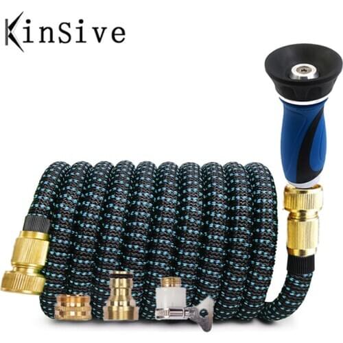 Extend Garden Hose Flexible Watering Hose Irarigation Hose Nozzle Showers Garden High Pressure Car Washer Water Gun For Cleaning
