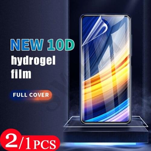 2/1Pcs hydrogel film for Xiaomi POCO C3 F3 GT X3 X2 M3 M2 F2 pro pocophone F1 Not Glass phone screen protector protective film