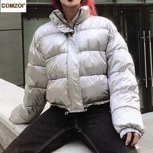 INS Hot Sale Women Thick Jackets 2020 Winter Long Sleeve Short Drawstring Warm Coats Femme Parkas Clothing Ropa Mujer