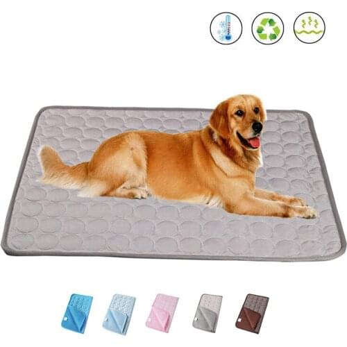 Dog Mat Summer Cooling Mat for Dogs Cat Blanket Sofa Breathable Pet Dog Bed Washable Mat for Small Medium Large Dog Pet Products