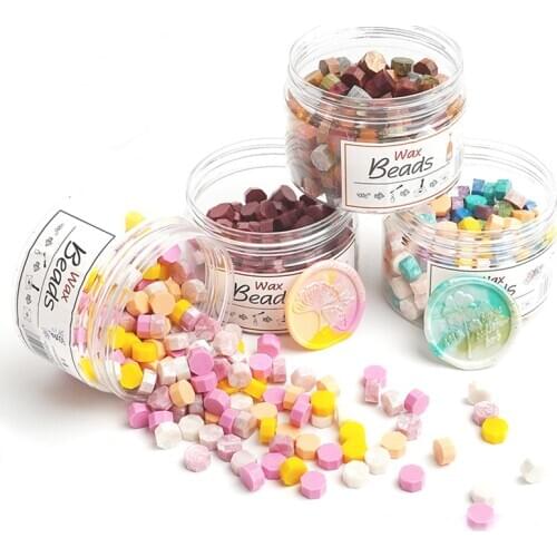 Colorful vintage sealing wax tablet pill beads granule/grain/strip sticks for stamping Wax seal ancient sealing wax 180pcs box