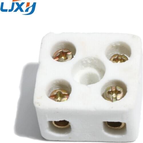 LJXH 5/8 Holes Ceramic Terminal High Temperature Joint Porcelain Wiring Terminal Wiring Column Insulating Porcelain Head