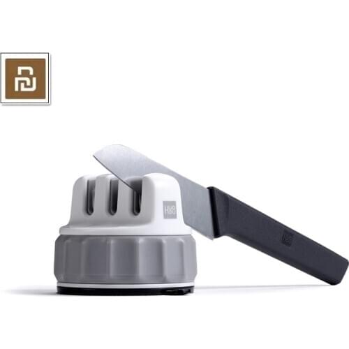 Xiaomi Mijia Huohou Mini Knife Sharpener One-handed Sharpening Super Suction Kitchen Sharpener Tool