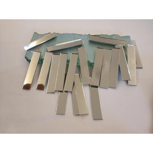 3/8x2 inch Small Rectangle Shape Mosaic Tiles Mirror Glass Home Decoration,120pcs/lot