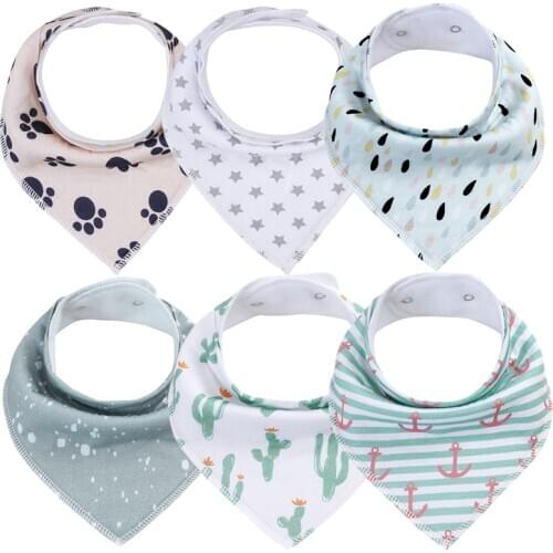 Bibs for babies Infant Boy Girl Toddler Stuff Super Soft Adjustable Baby Bibs 100% Cotton Newborn Baby Bandana Bibs