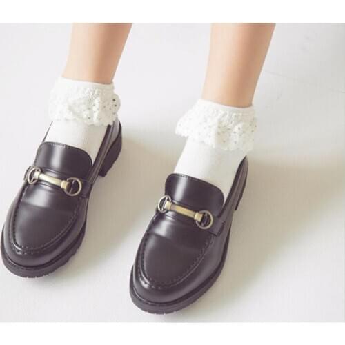 Lolita Style Japanese Maiden Lovely Woman Short Socks Multiple Colors Cotton Socking B416