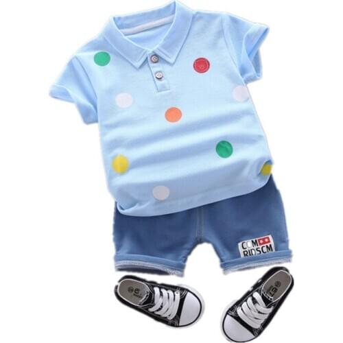 New Summer Baby Boy Clothes Suit Children Fashion Cartoon T Shirt Shorts 2Pcs/set Toddler Cotton Casual Clothing Kids Tracksuits