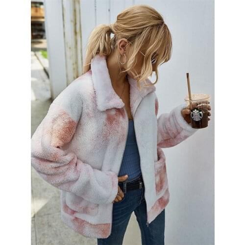 Family Matching Outfits Autumn Winter Long Sleeved Tie Dyed Fleece Coat Mother Daughter Parent Child Wear Baby Girls Kid Clothes