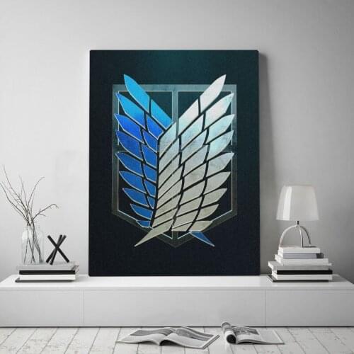 Canvas Prints Poster Attack on Titan Survey Corps Home Decoration Painting Wall Art Pictures Modular No Framework Living Room