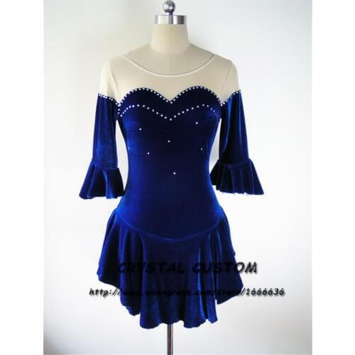 Girls Figure Skating Dresses Fashion New Brand Competition Ice Figure Skating Dress Children DR3526