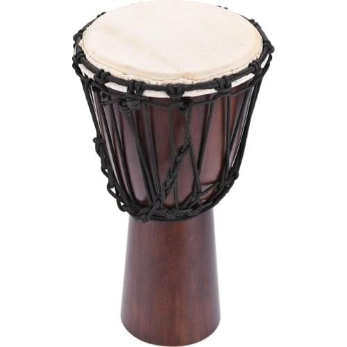 Professional 8" African Djembe Hand Bongo Drum Percussion Music Instrument Select Hardwood Body Goatskin Head