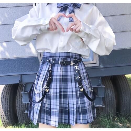 New Women Chain Belt Gothic Adjustable Leather Waist Belt for Women Punk Hip-hop Buckle Belt with Chain Female Belt Dancing Belt