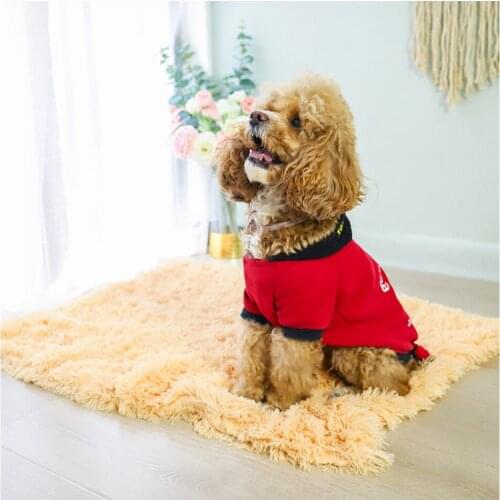 Luxury Long Faux Fur Pet Blanket for Dogs and Cats Car Seat Use Plush Warm Soft
