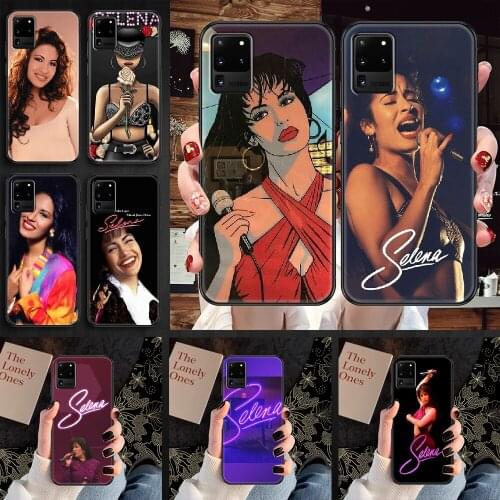 Selena Quintanilla Phone case For Samsung Galaxy Note 4 8 9 10 20 S8 S9 S10 S10E S20 Plus UITRA Ultra black trend funda luxury