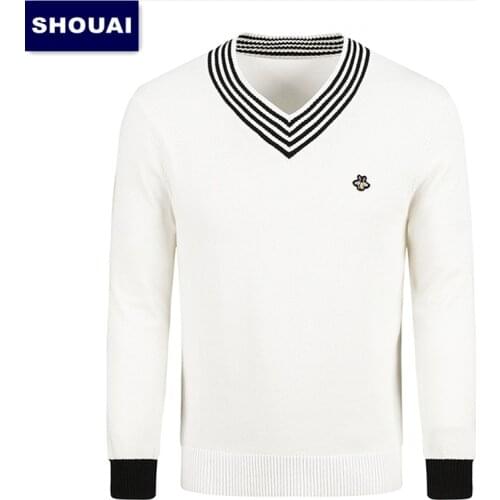 SHOUAI Men's Pullovers