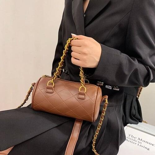Small PU Leather Crossbody Bags For Women 2020 New Purses And Handbags Female Travel Shoulder Bag ladies Chains Totes Bag