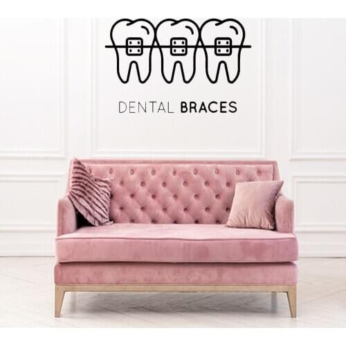 Teeth Care Quote Wall Sticker For Dental ClinicTooth Shop Decoration Wallpaper Mural Removable Window Decal Vinyl ov424