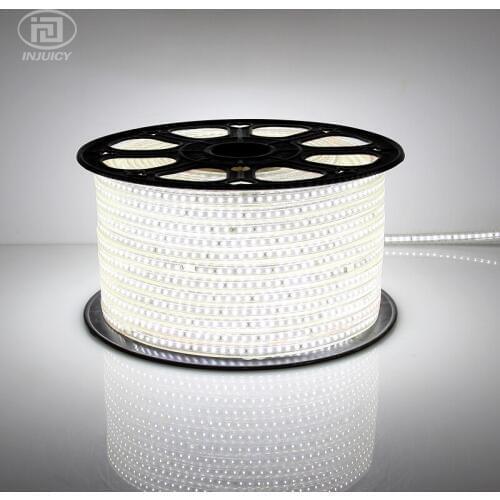 High Quality 3014 LED Strip Light 120Leds/M Waterproof AC110V 220V 3014 SMD LED Strip Ribbon IP67 Flexible Light + Power Plug