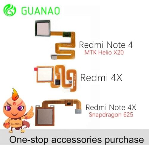 Xiaomi Redmi Note 4X Fingerprint Scanner Flex Cable Touch Sensor ID Home Button for Xiaomi Redmi Note 4 Fingerprint Button Key