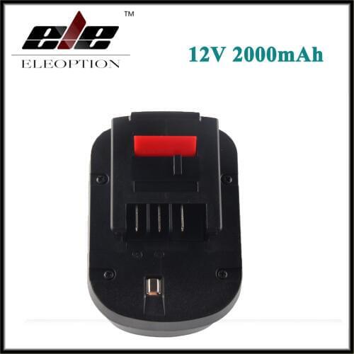 12V 2000mAh Ni-CD Battery For Black & Decker FSB12 BD1204L BD-1204L B-8315 BPT1047 A12 HPB12 A12-XJ A12EX A1712 FS120B FS120BX