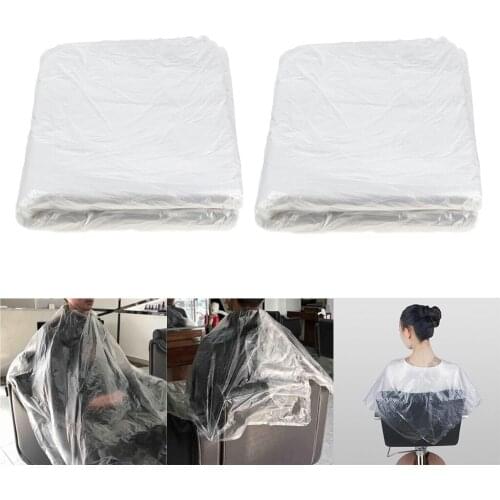 130x90cm Disposable Salon Cape Waterproof Hair Dye Cutting Coloring Apron Shawl
