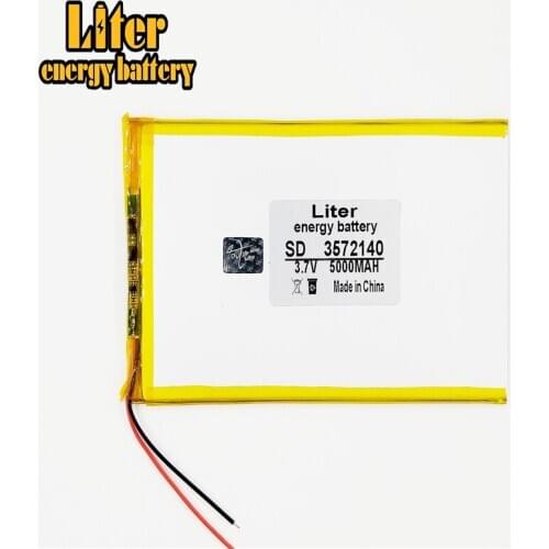 3.7V 5000mAh 3572140 Polymer Rechargeable Battery cells for 3572140 PLUG tablet pc Lithium polymer battery