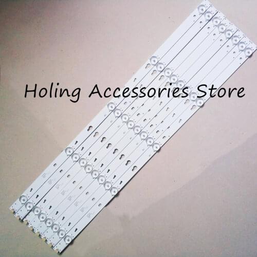 8 Pieces 57CM 5 LEDs New Original for TCL 55" TV LED Strip T0T-32F3800A YHF-4C-LB3205-YHEX1 YHA-4C-LB3205-YHEX1 040815-RG7X