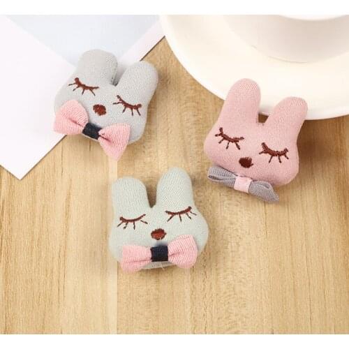 10pcs /lot cartoon rabbit dolls pathes Appliques For children hair accessories and DIY Kid children