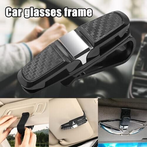 Car Auto Sun Visor Glasses Clip Sunglasses Credit Card Ticket Holder Universal Vehicle Organizer C66