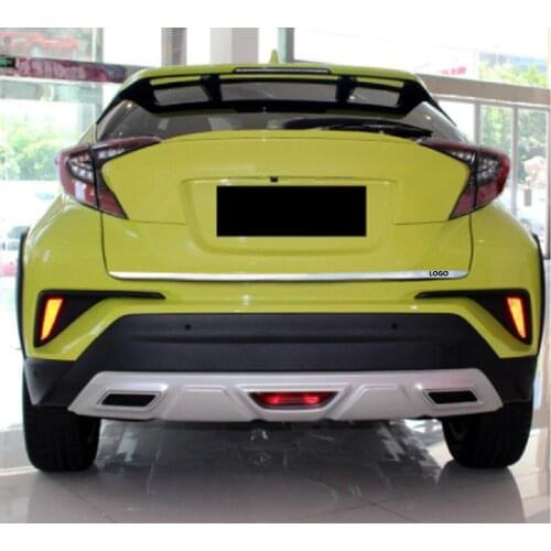 Car Rear Trunk Tailgate Back Door Tail Gate Strip Cover Trim Sticker for Toyota C-HR CHR C HR 2016 - 2020 Stainless