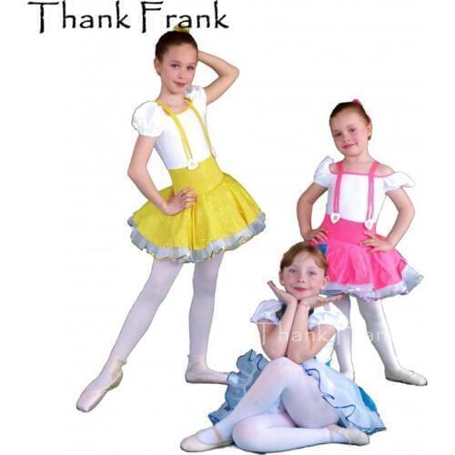New Girls Suspender Tutu Ballet Dress Women Sexy Sequin Summer Dresses Kids Adult Puff Sleeve Dance Costume C476