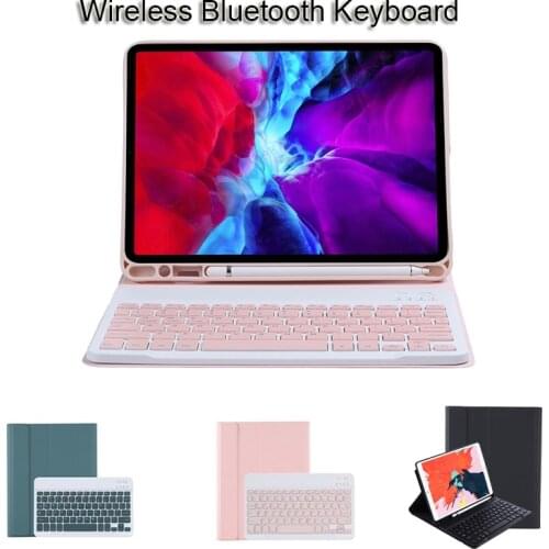 Generation Bluetooth Wireless Tablet Keyboard Case For iPad 11th 2020/2018 Candy Colors With Stand & Pen Slot Tablet Keyboard