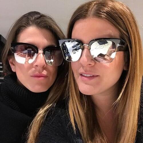 FEISHINI Brand Designer Counters Superstar Men Sunglasses Women Square Classic Anti-Reflective Original UV400 Sunglass Unisex