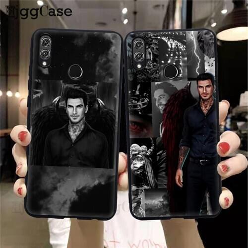 Romance Club Black Silicone Soft TPU Phone Case For Huawei Honor 9 10 20 30 Lite Pro 10i 8X 8C 9X Lucifer Bling Cute back Cover