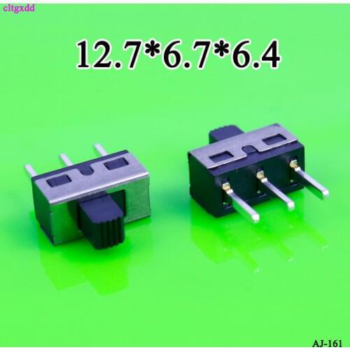 Cltgxdd 1PCS SS12d10 TOGGLE switch 3PIN 1P2T Handle high 5MM PITCH 4.7MM Slide Switch