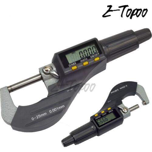 25mm/0.001mm Electronic Digital Micrometer Measuring Tools 0-1" Digital outside Micrometer w/Large Display Inch/Metric