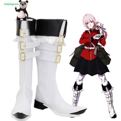 FGO Fate Grand Order Nightingale White Cosplay Shoes Long Boots Leather Custom Made CosplayLove For Halloween
