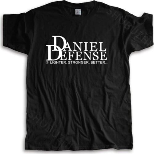 Tshirt men summer top tees Daniel Defense LOGO FRUIT OF THE LOOM T-SHIR unisex t-shirt loose style tops